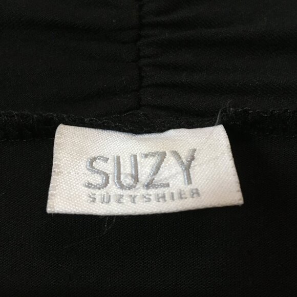 Vintage Black Semi Cropped Rayon Whimsigoth Open Cardigan - Picture 11 of 16